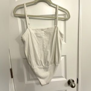 Free People White Bodysuit